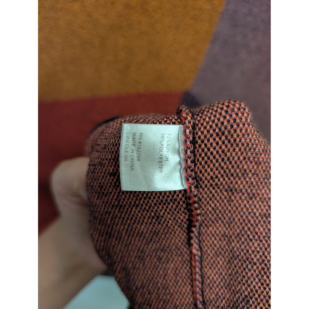 Toccin Nora Midi Dress Colorblock Geometric Knit XS Bodycon Fall Modern Holidays - Picture 5 of 6